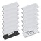 15-Pack Blank Name Tag Pin Badges, 1 x 3 inch White Blank Name Tags for Personalized Employee ID Badges, Custom Personnel Labels for DIY, Students, School and Office